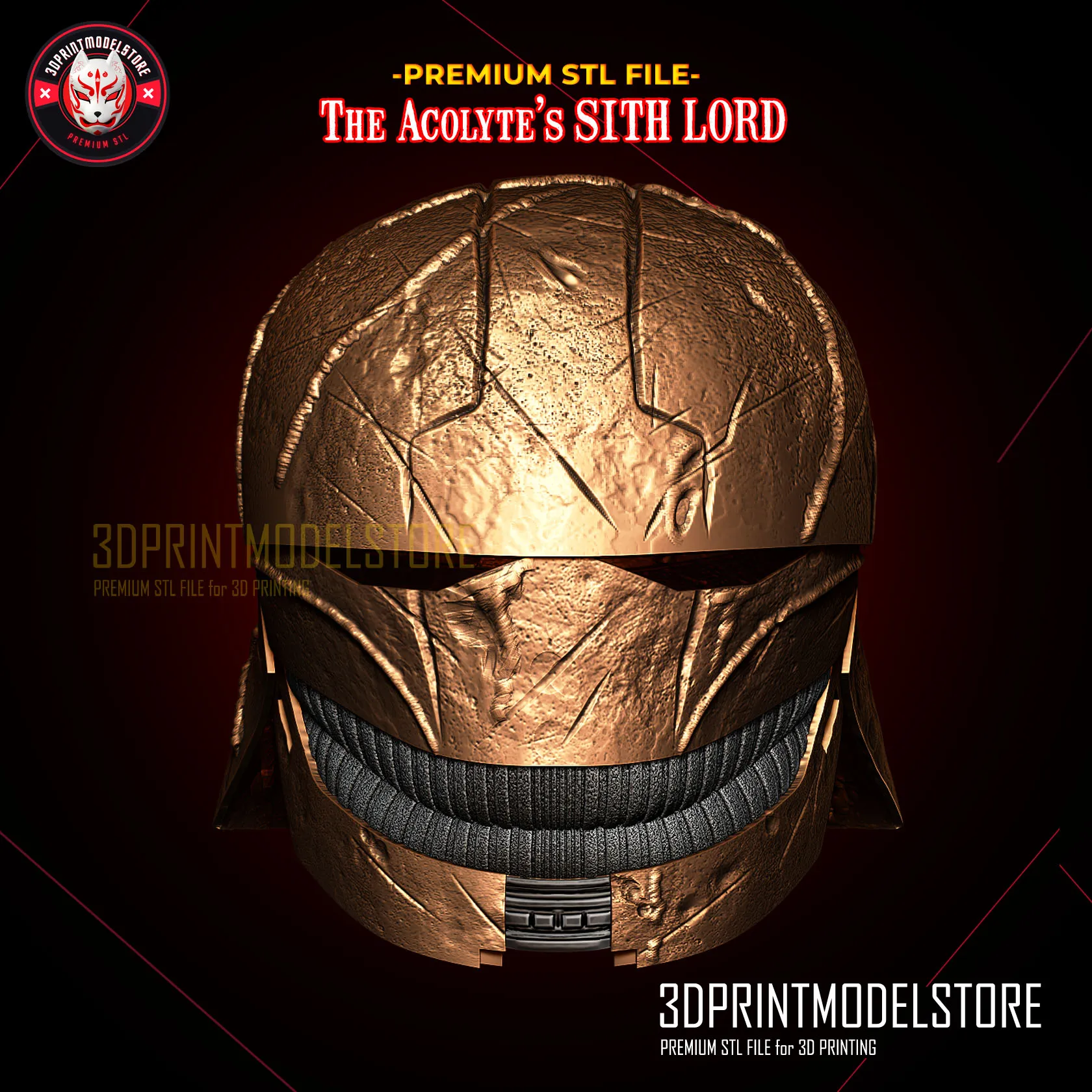 Casque du Seigneur Sith Acolyte Star Wars - Cosplay Props