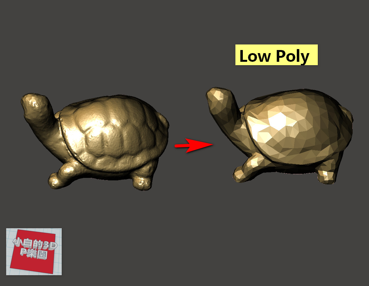 Low-Poly 3D Model - TURTLE 低面數-烏龜
