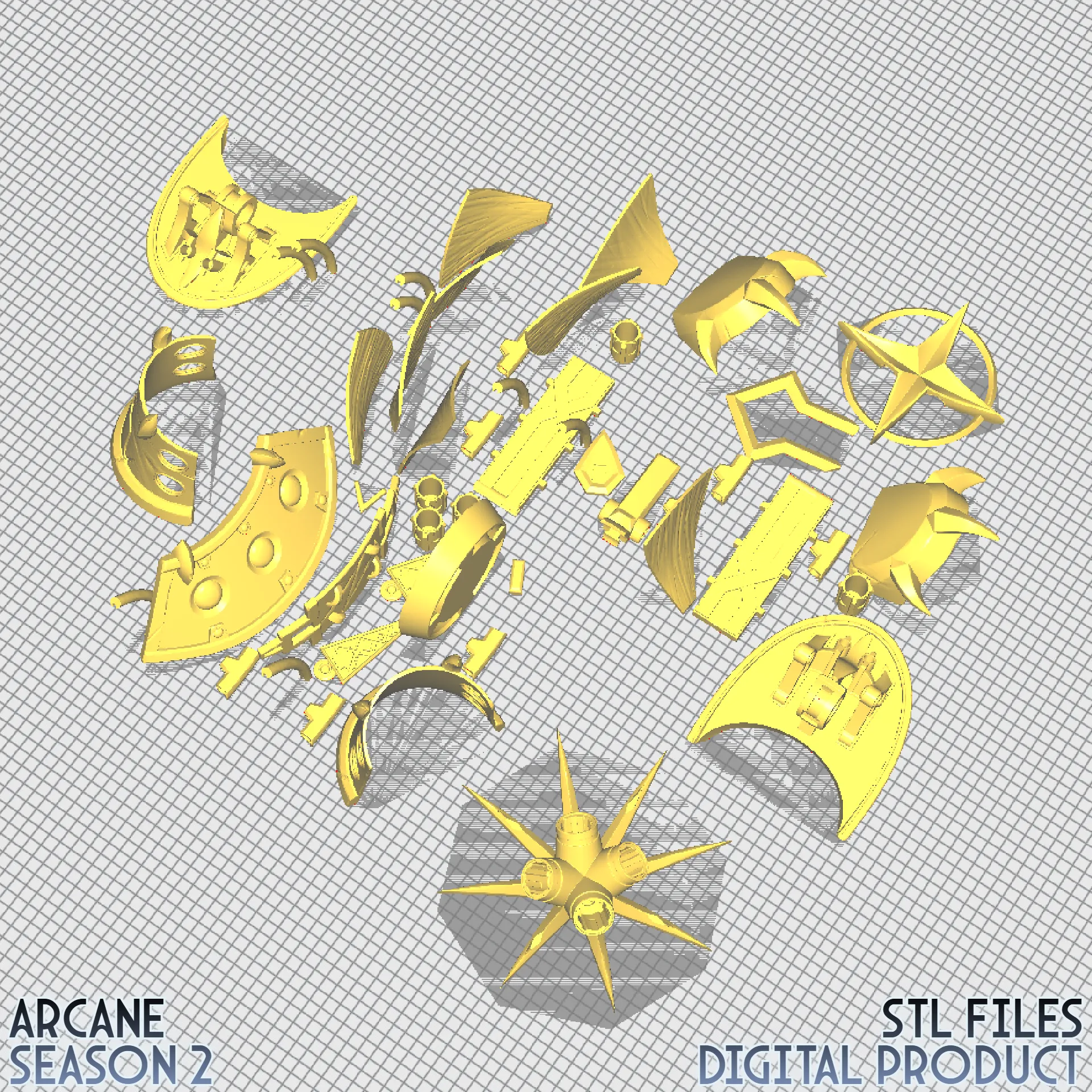 Ambessa Medarda Accessories Cosplay Set Arcane