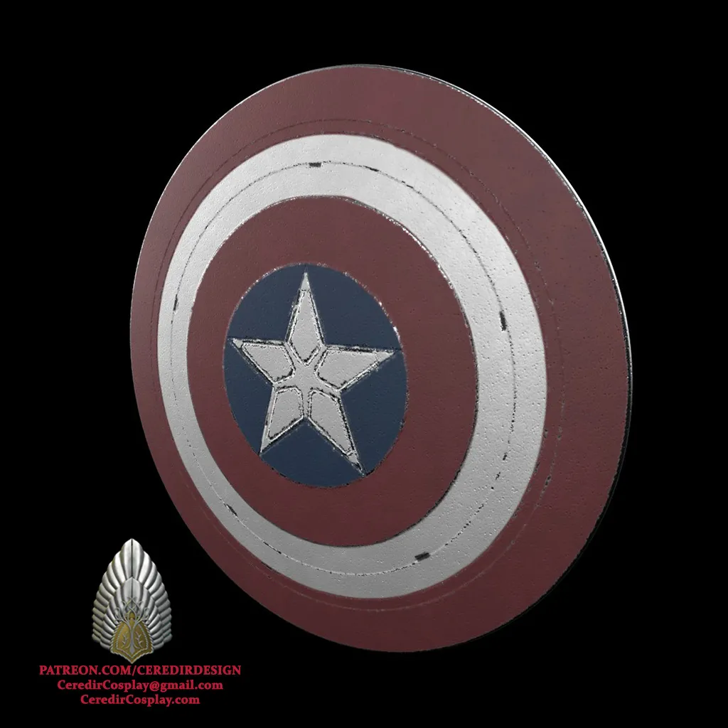 Captain America Brave New World Shield 3D DIGITAL DOWNLOAD