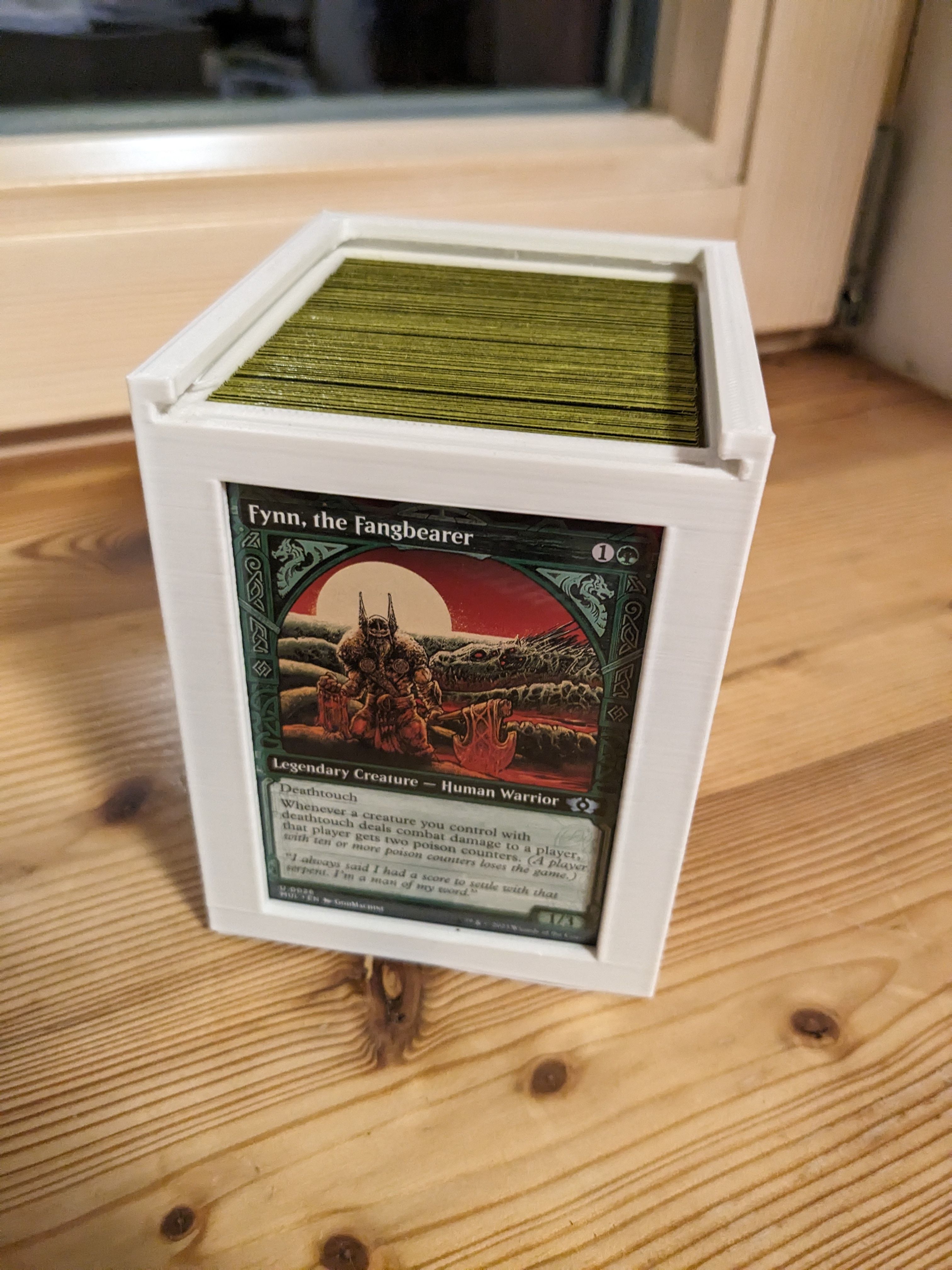 Mtg Commander Deck Box for sleeved cards | 3D models download ...