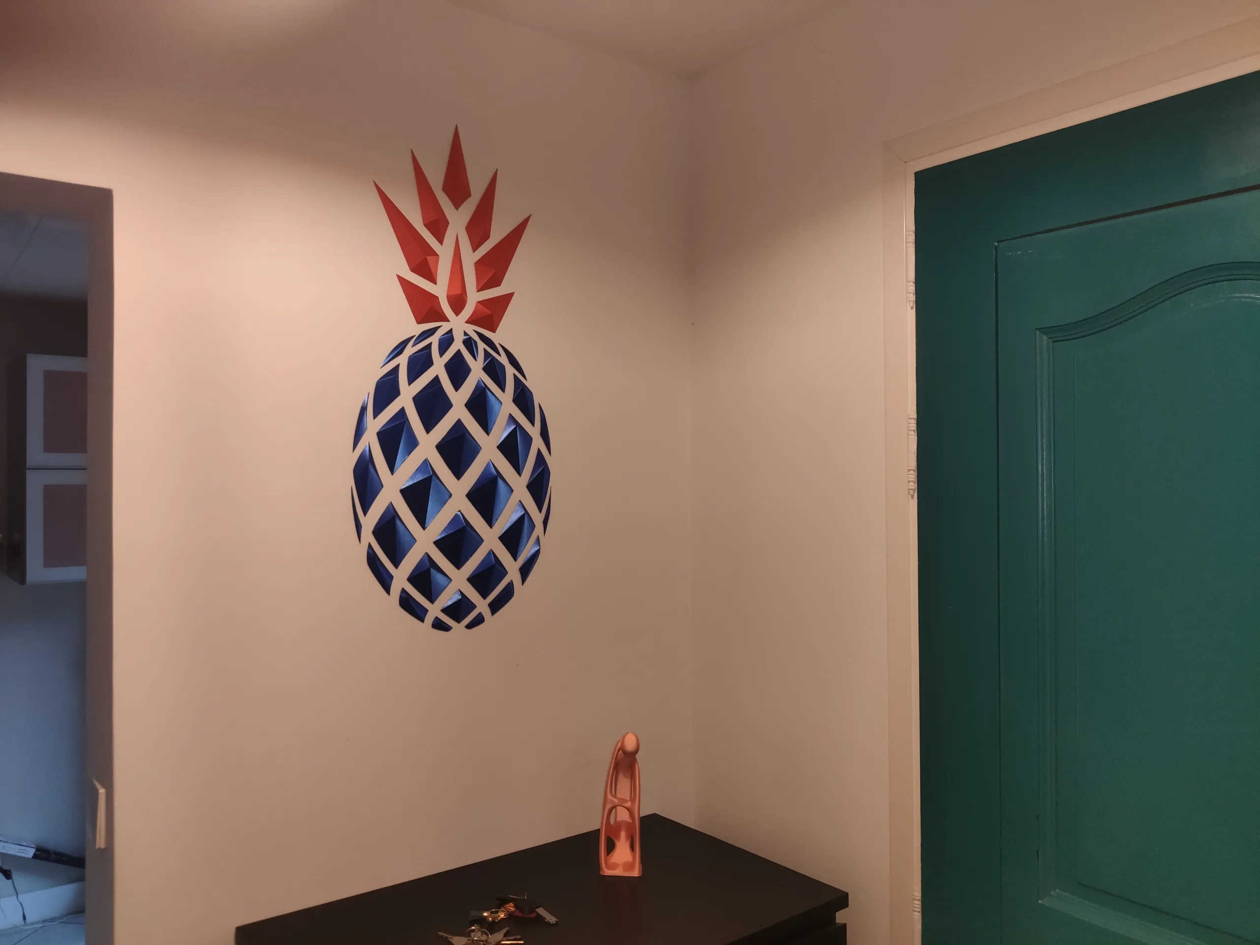 Ananas geometrico da parete