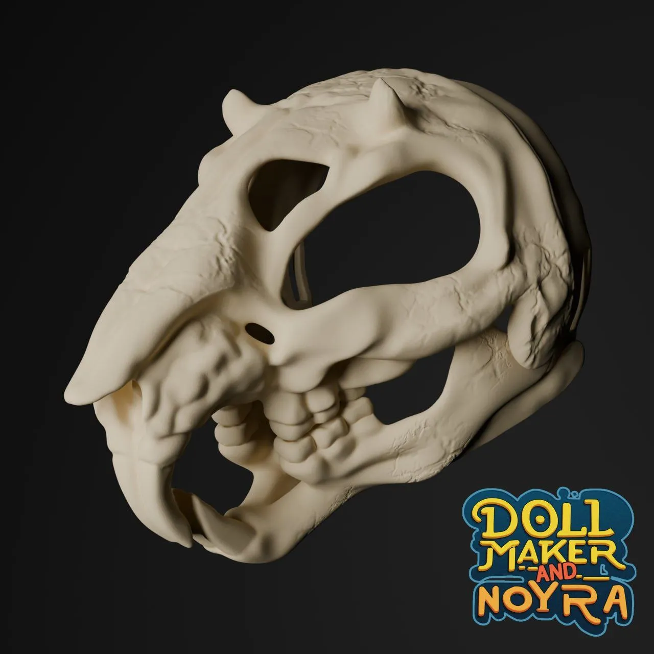 Furry head base: rat skull