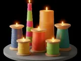Geometric Sculptural Candle Stand-2