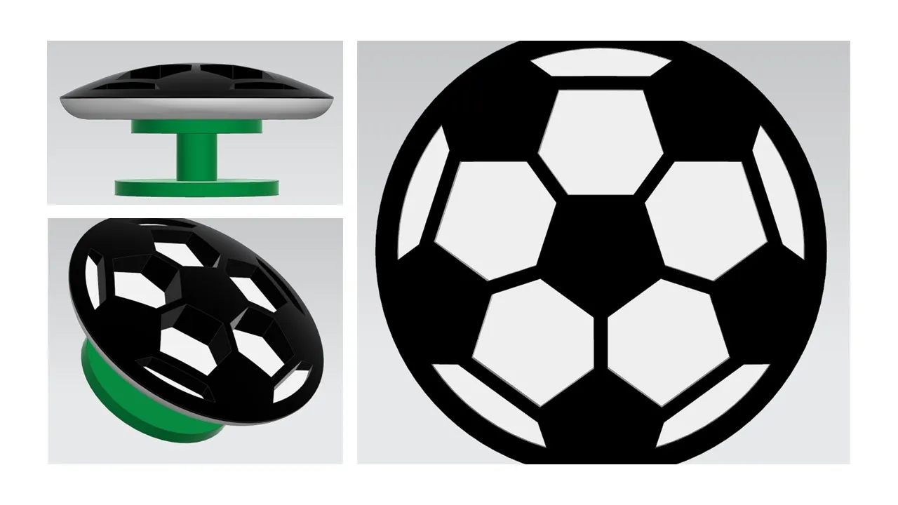 Futbol Croc Charm Ball (Shoe charm)