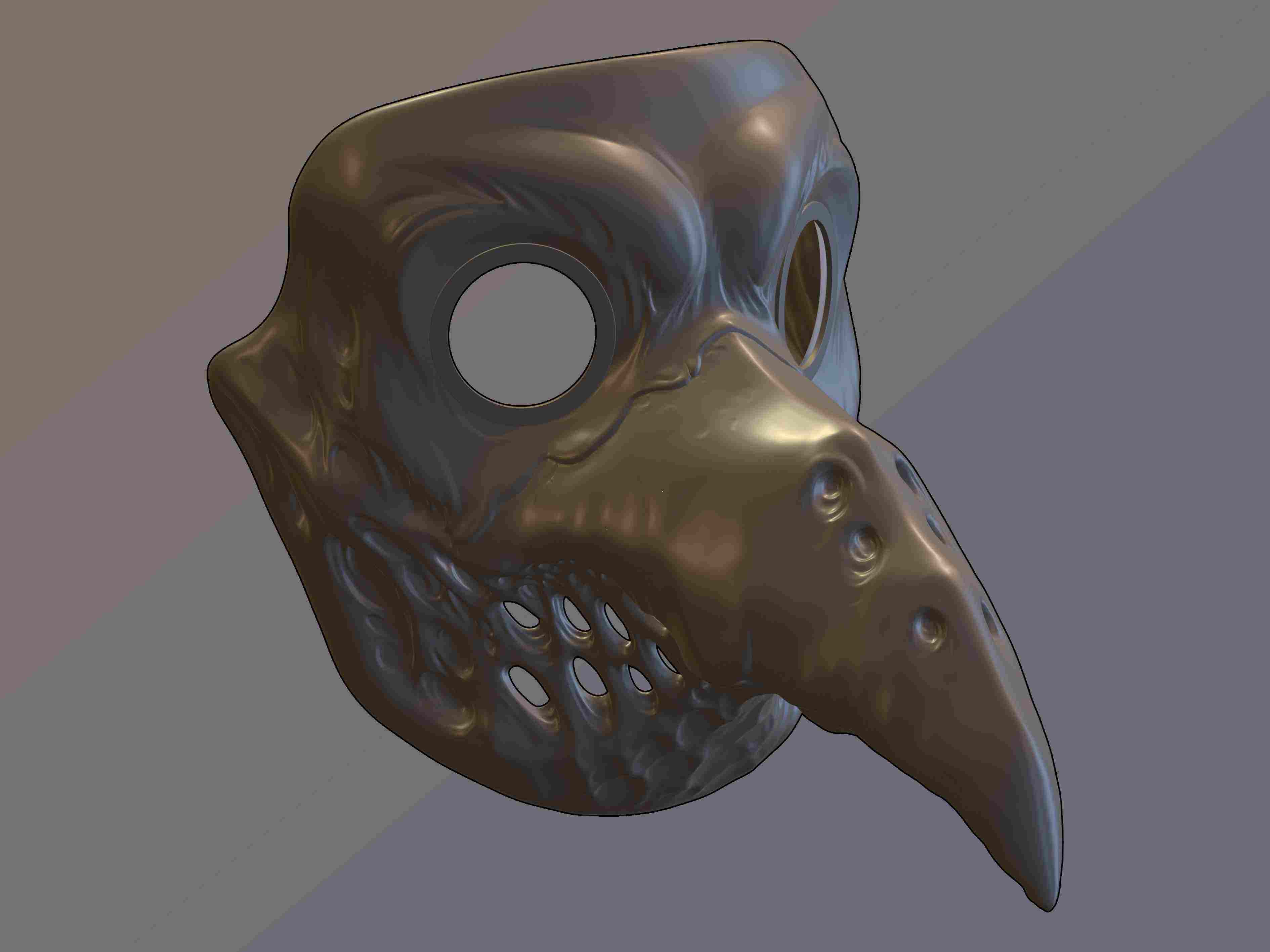 Plague doctor mask original cosplay | 3D models download | Creality Cloud