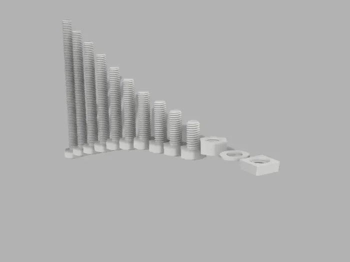 Printable ISO 4017 Screw Set - Tools - PLA - 3D printed product - фото 5