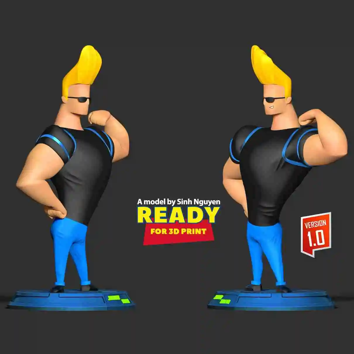 Johnny Bravo, 3D models download