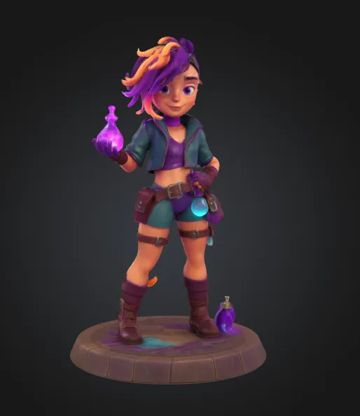 Anime style - obsidian series -TALYN – Alchemist glory