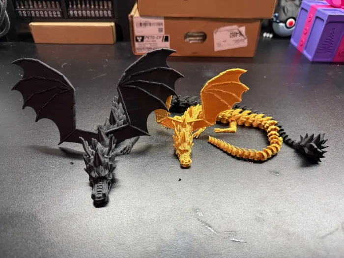 3D Printer Files | 3MF File | Articulated Winged Dragon | Creality Cloud