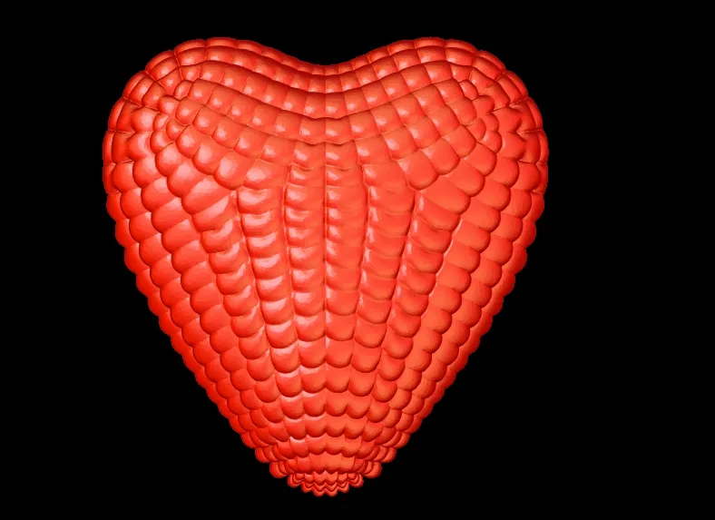 Heart Textured Valentines Day
