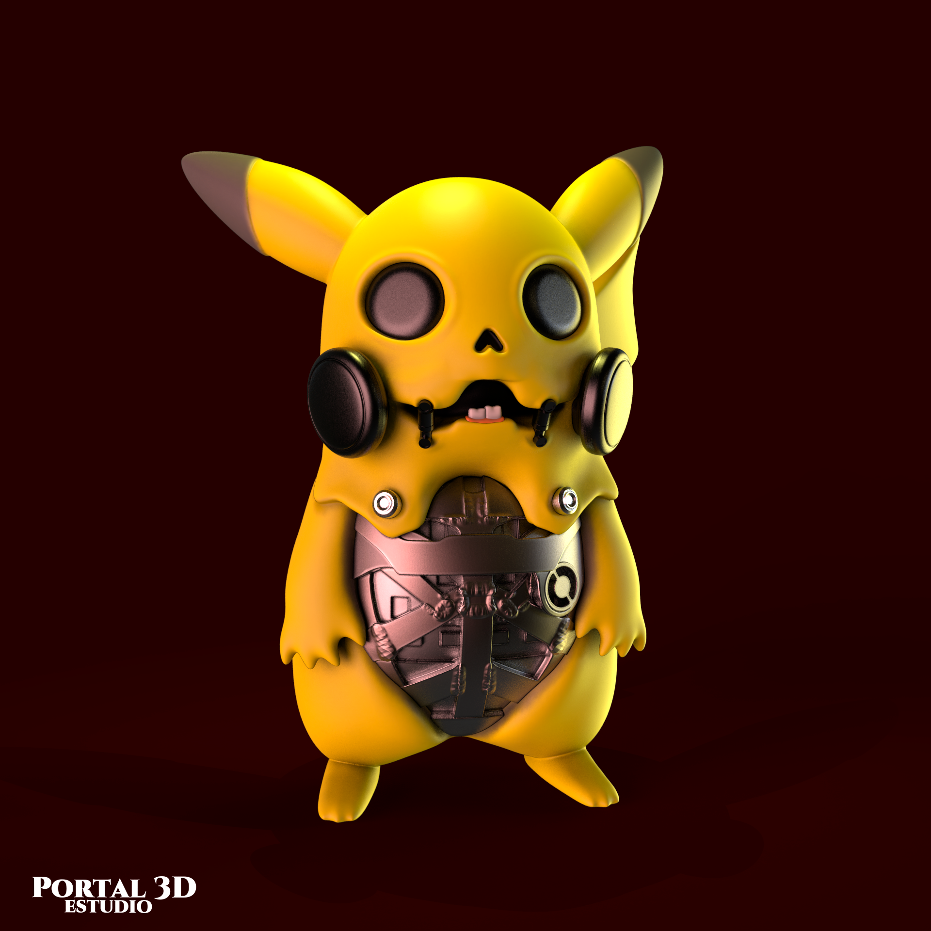 Pokemon Pikachucyborg 3d Models Download Creality Cloud