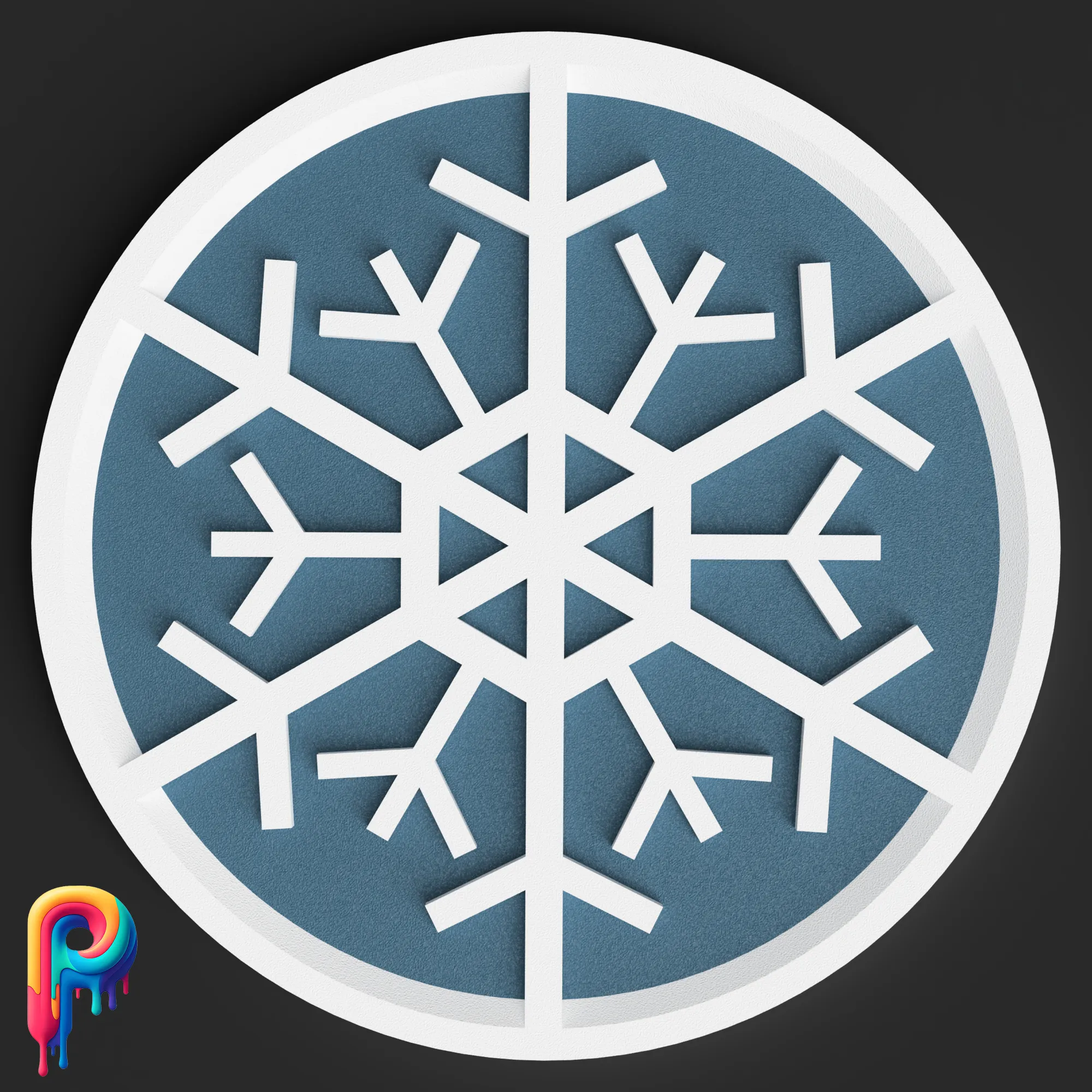 Snowflake Coasters by Polymeria