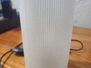 Lampara de mesa modelo pantalla cristal