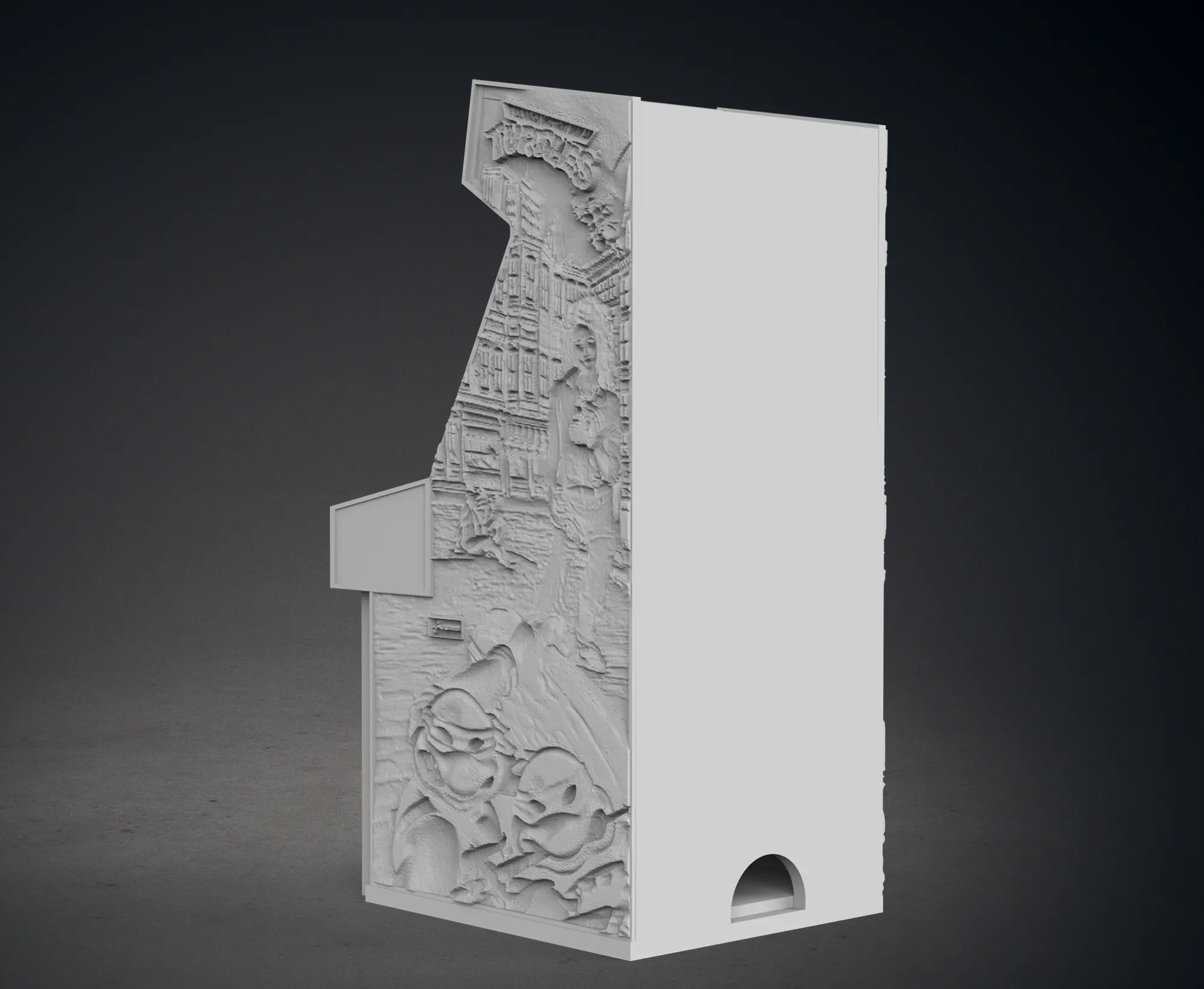 TMNT 1989 Arcade Cabinet with Lithophane