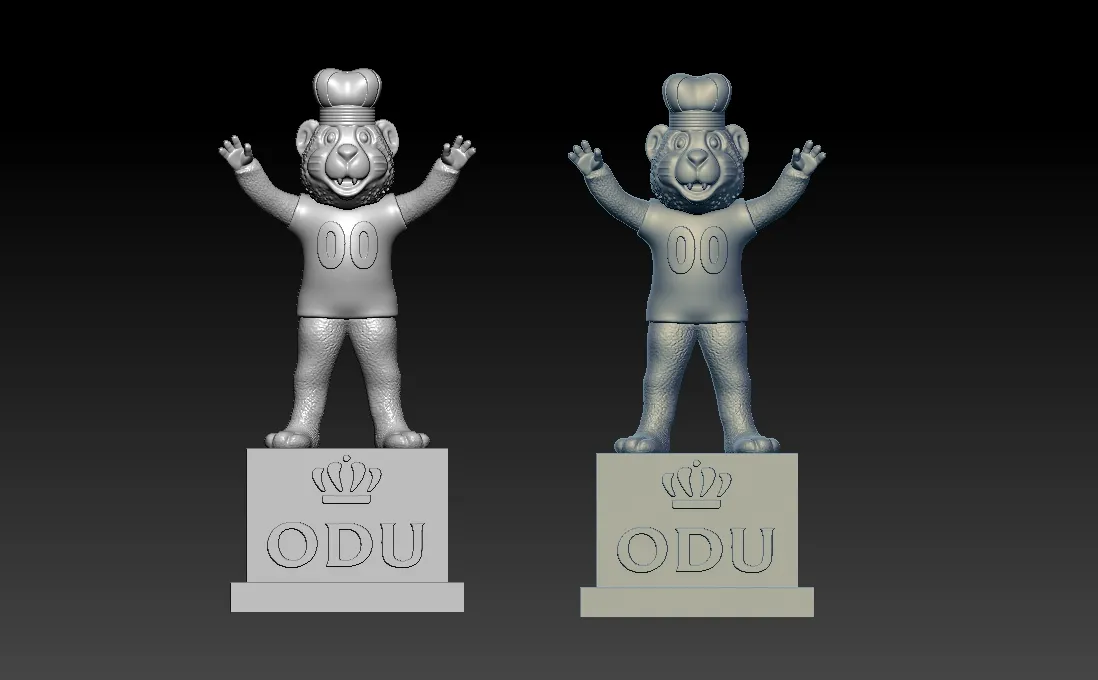 NCAA - Big Blue mascot - Old Dominion University - 3d print