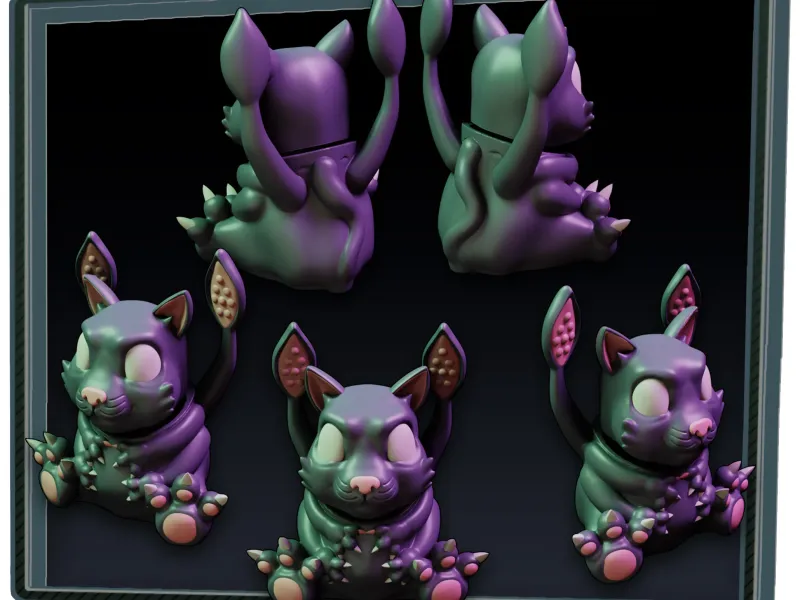 Dimensional Cat Fidget