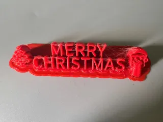 Merry Christmas Name Plate