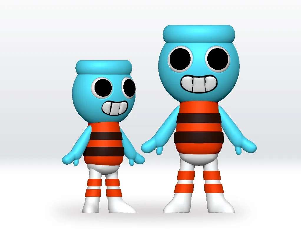 Finn 3D STL Model Dandy"s world STL file 3D Model Fanart