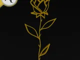 Rose - Line Art - 2D Wall Art Decor-0