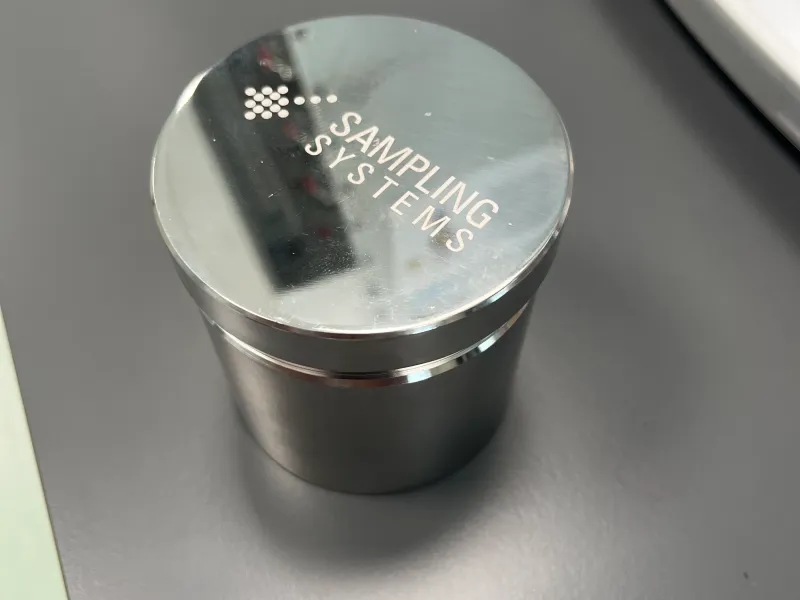 75mm stainless steel sample container holder
