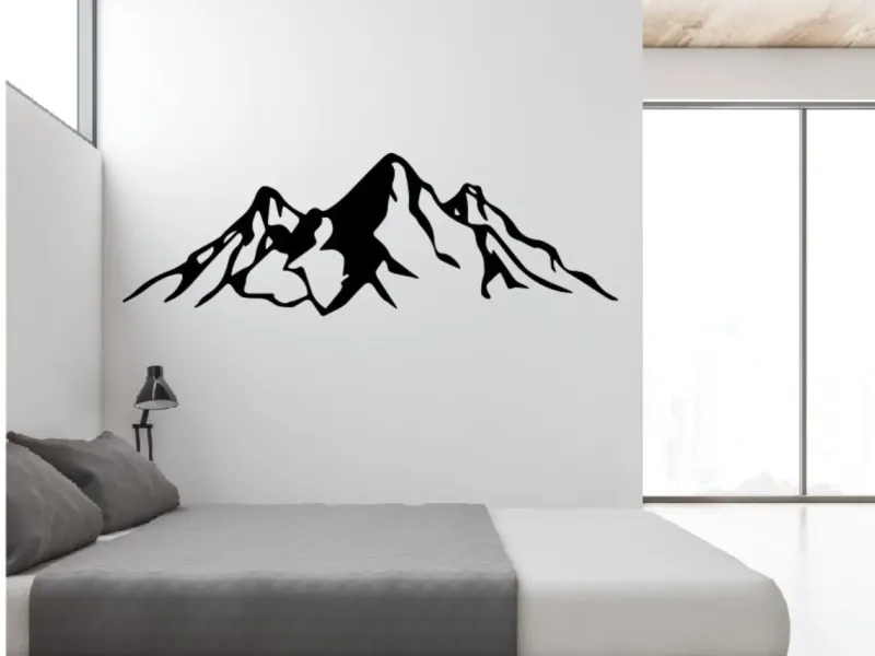 Decoração de parede de montanha