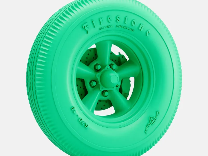 1/24 Scale, 15x4.5 Torq Thrust D Wheel, Firestone 670 Tire