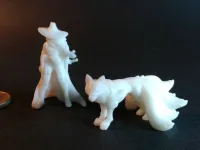 Hannya & Familiar - Lesser Demon - PRESUPPORTED - 32mm Scale-0