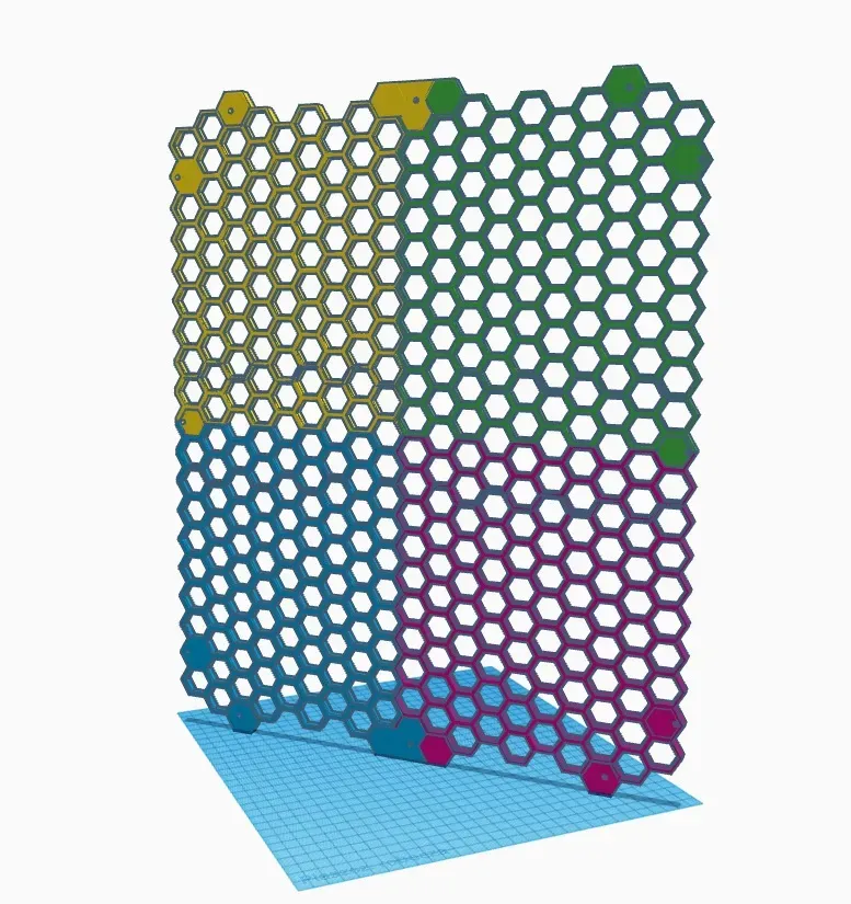 K1 Max honeycomb wall (left side)