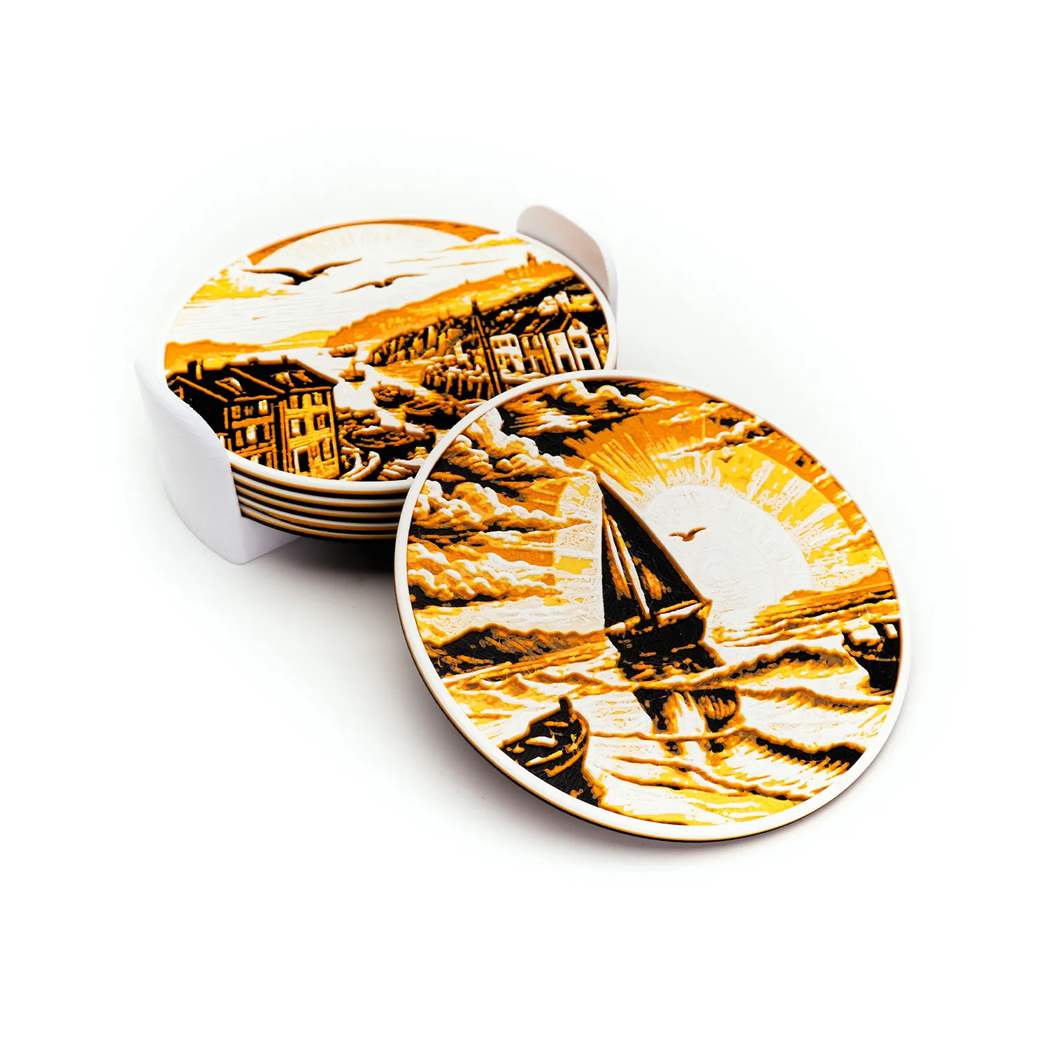 Coastal Village Coasters