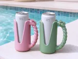 Bow Can Holder | Ribbon Drink Cooler with Twisted Handle-6