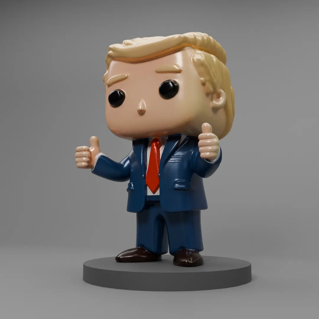 trump chibi style model FREE