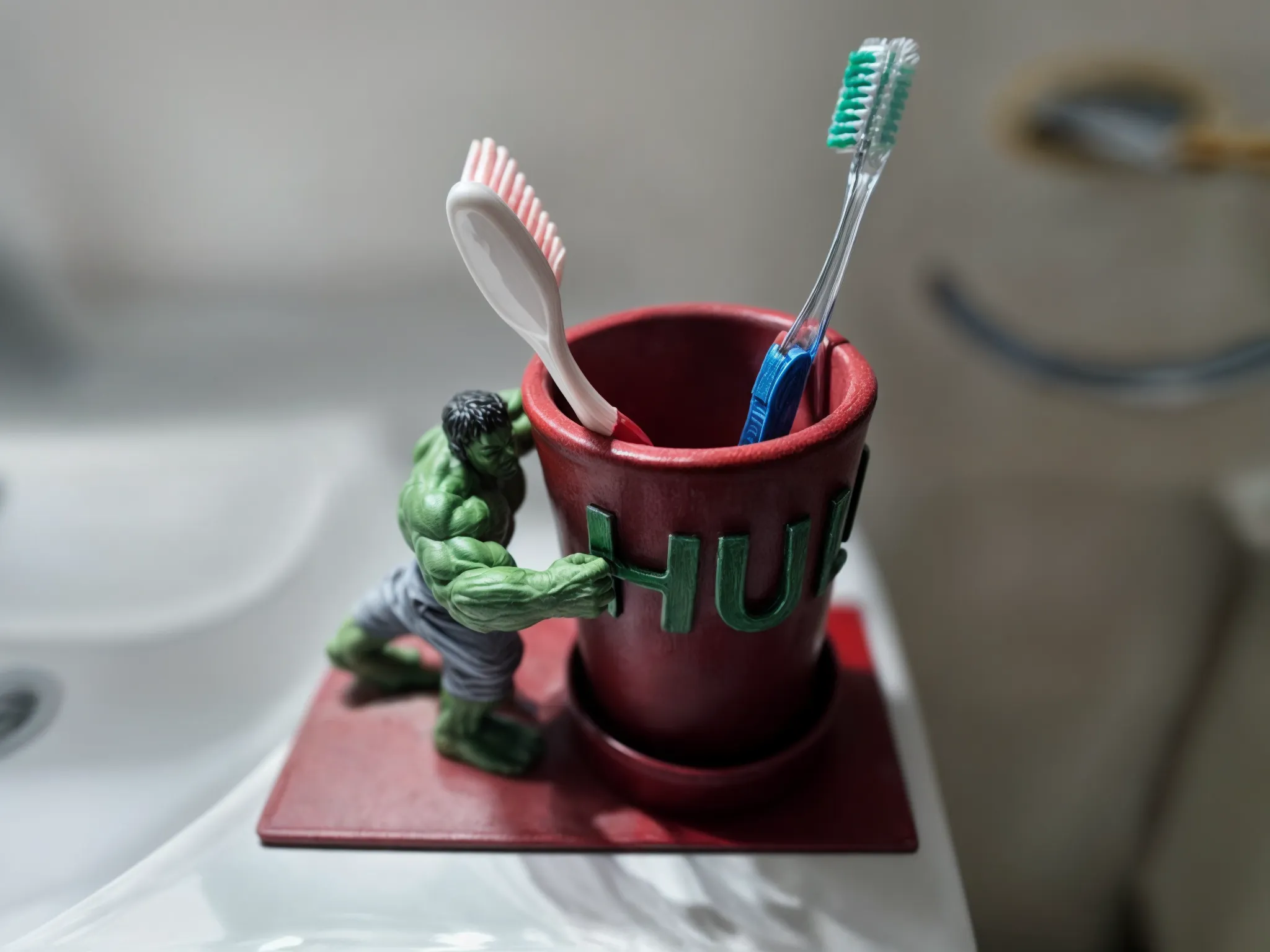 Cupa pentru periuța de dinți Hulk