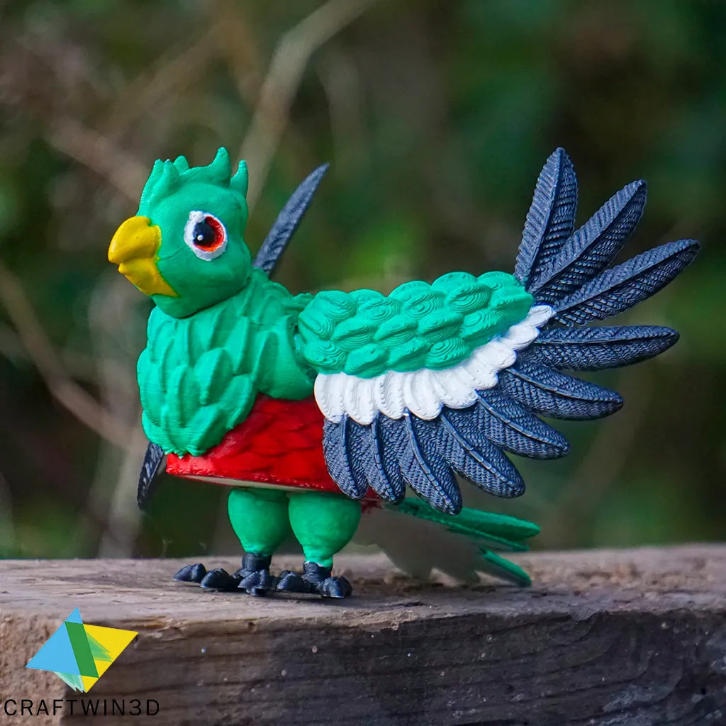Print in place Flexy Quetzal