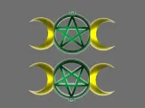 pentagram earrings-1