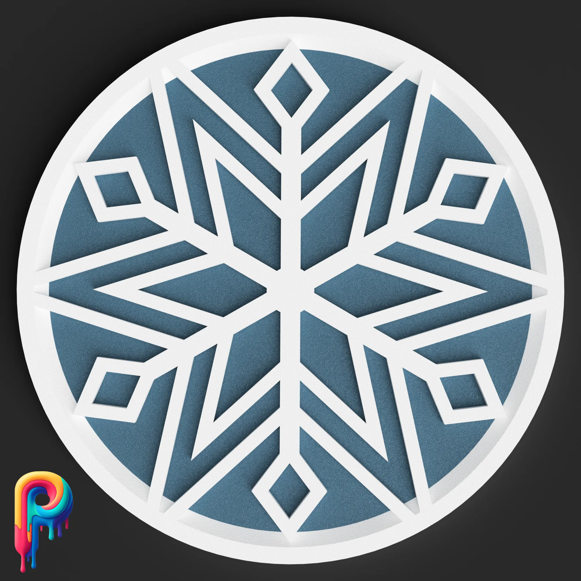 Snowflake Coasters by Polymeria