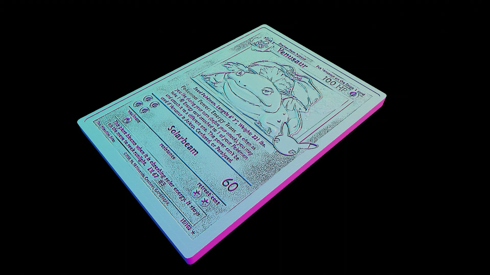 Venusaur Rare Pokemon card