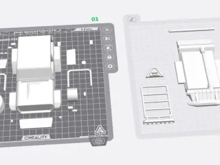 2-door JEEP Wrangler - fully printable