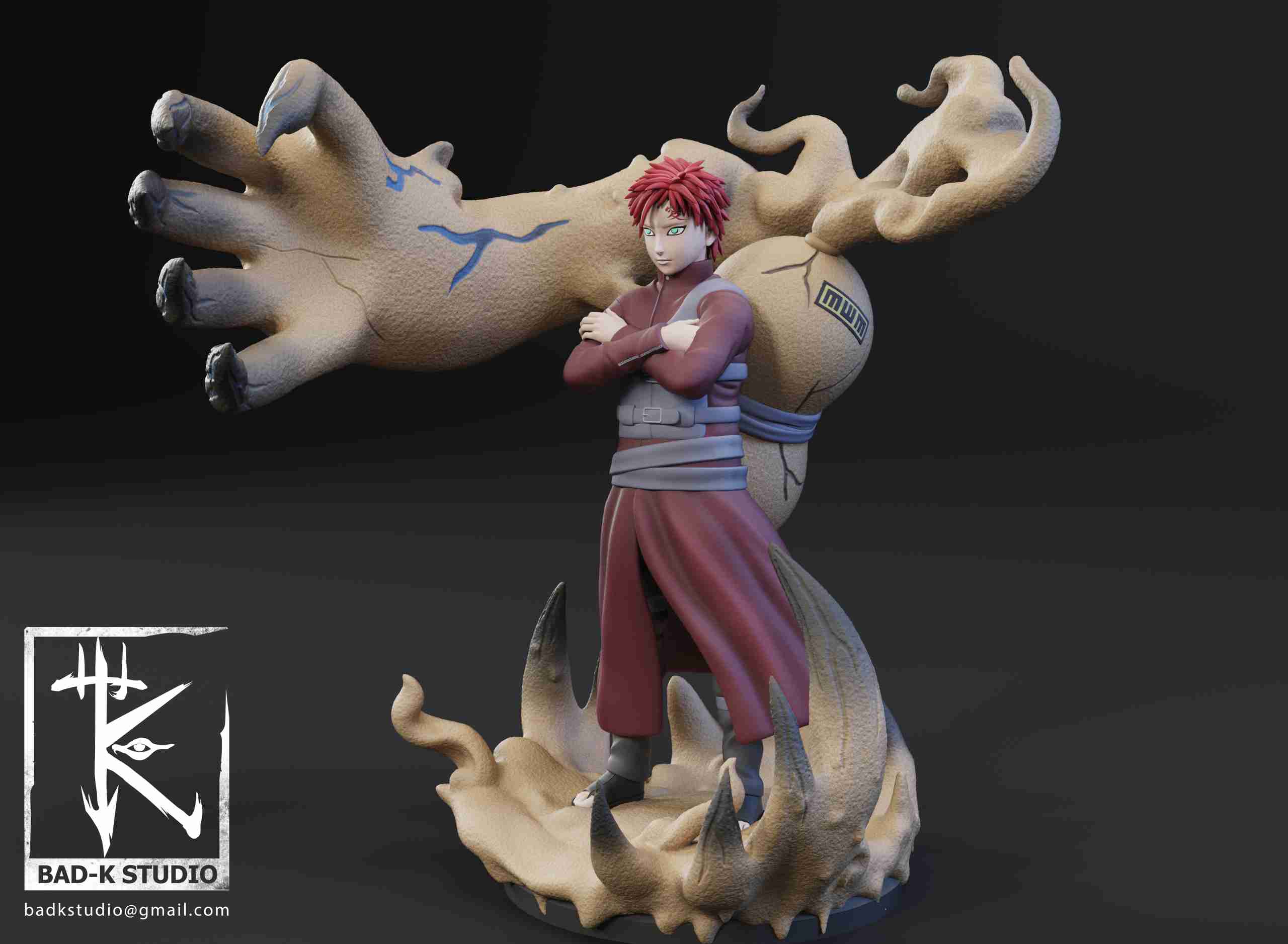 GAARA - NARUTO - 3D PRINTING MODEL, 3D models download