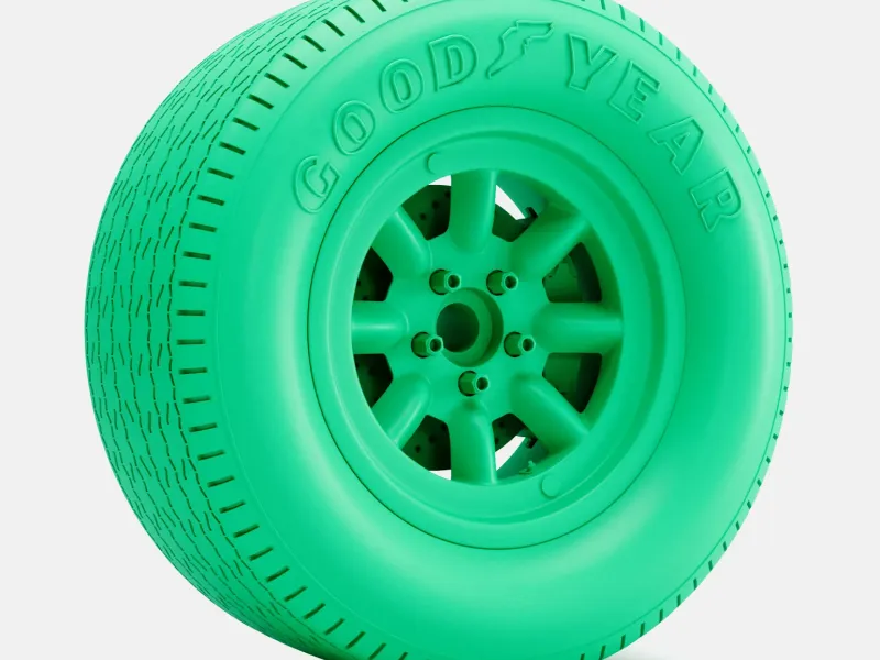 Масштаб 1/24, колесо Minilite 15x8, шина Goodyear Blue Streak