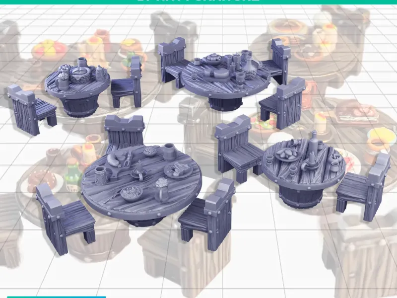 Круглые столы для таверны