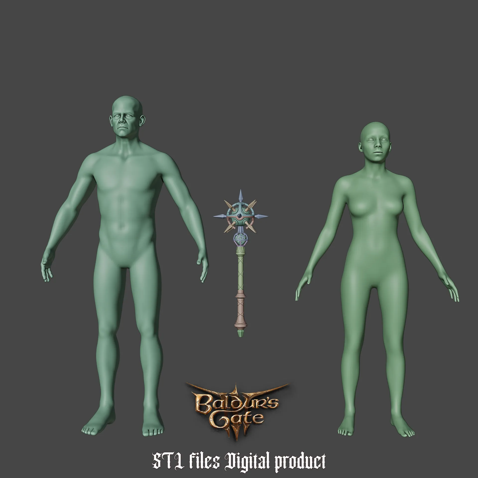 Fantasy Blood Of Lathander Mace Baldurs Gate 3