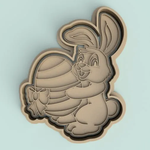 cortante + estampa de conejo de pascuas / easter bunny cutte