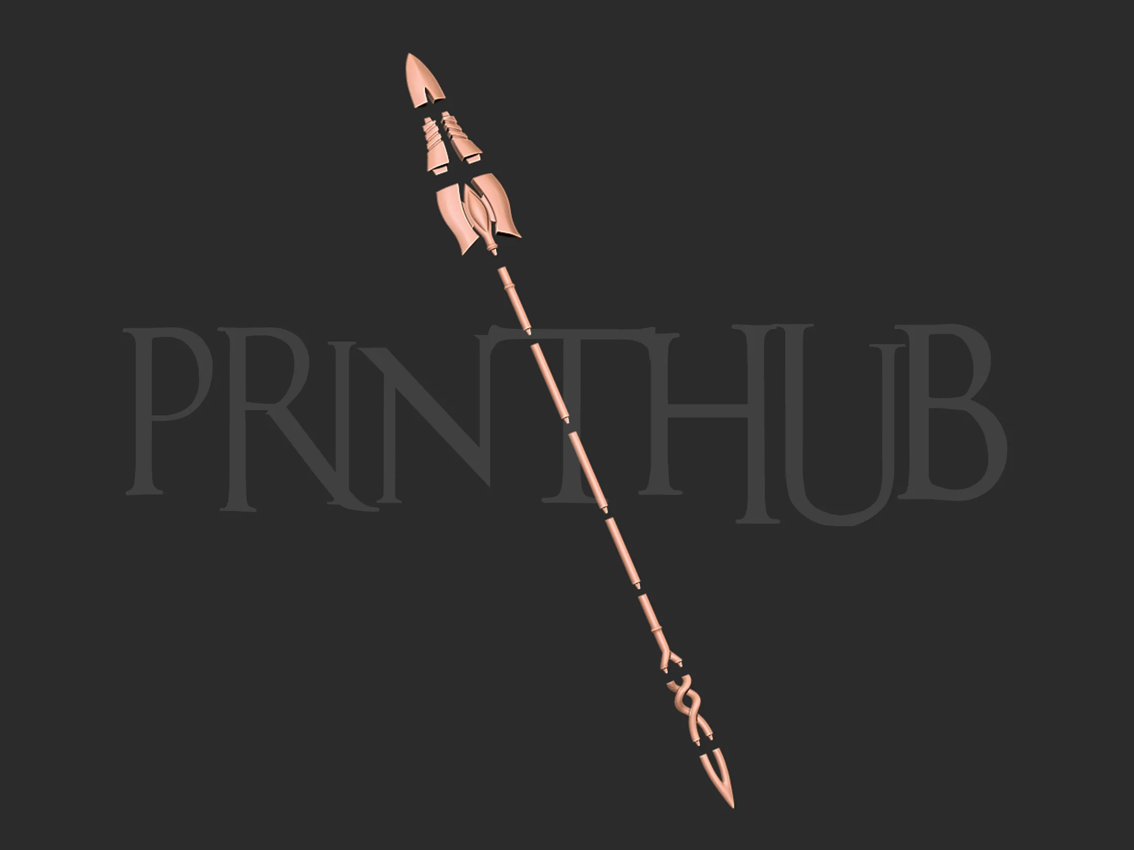 Asuka Langley Flare Spear Weapon 3d print model