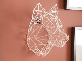 Polygon 3D Wolf Head