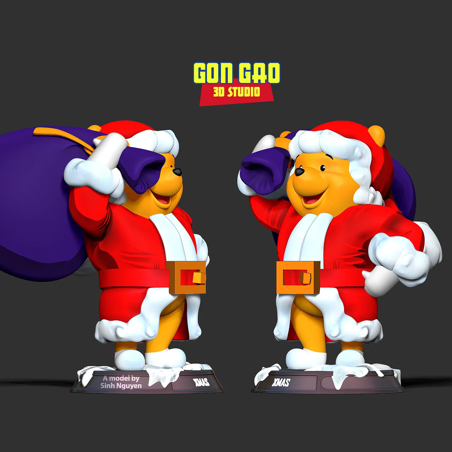 Weihnachtsmann Pooh