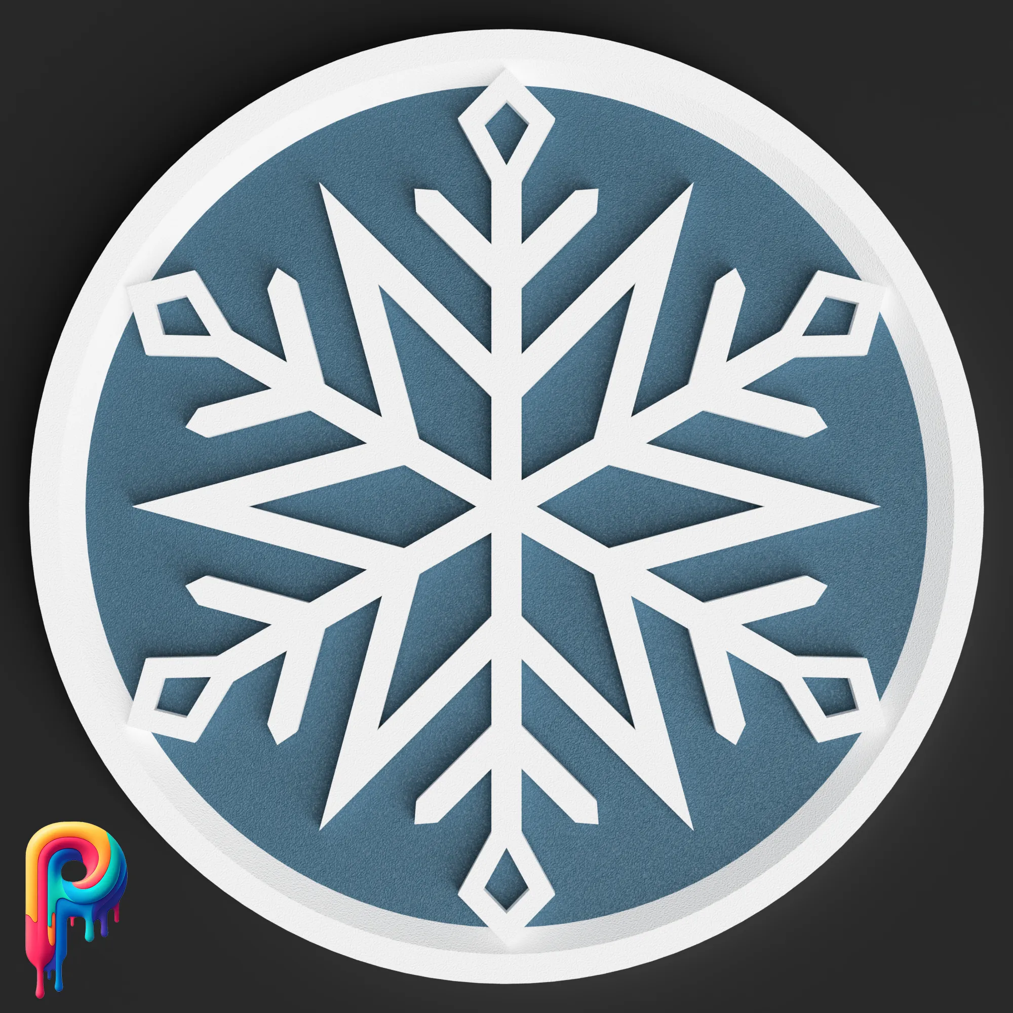 Snowflake Coasters by Polymeria