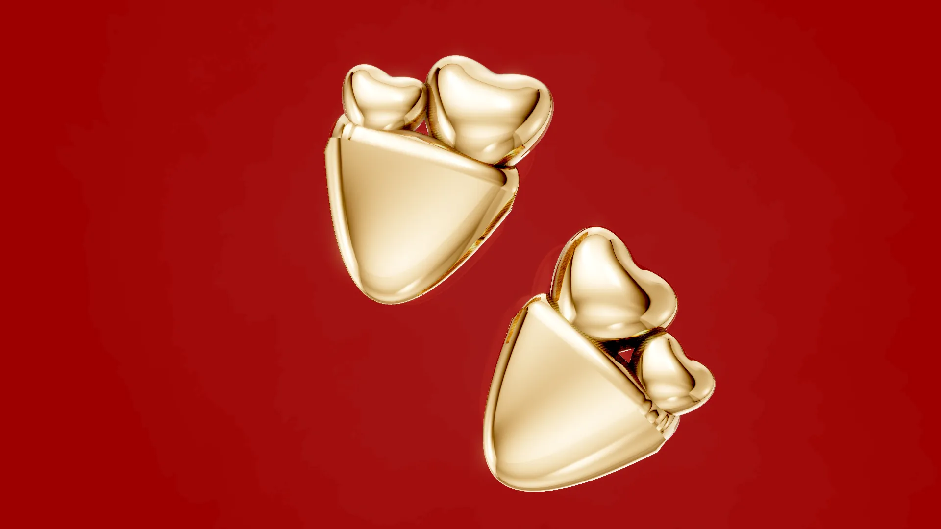 Two Cute Hearts in a Pocket