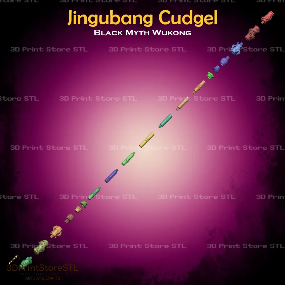 Jingubang Cudgel Cosplay Black Myth Wukong - STL File
