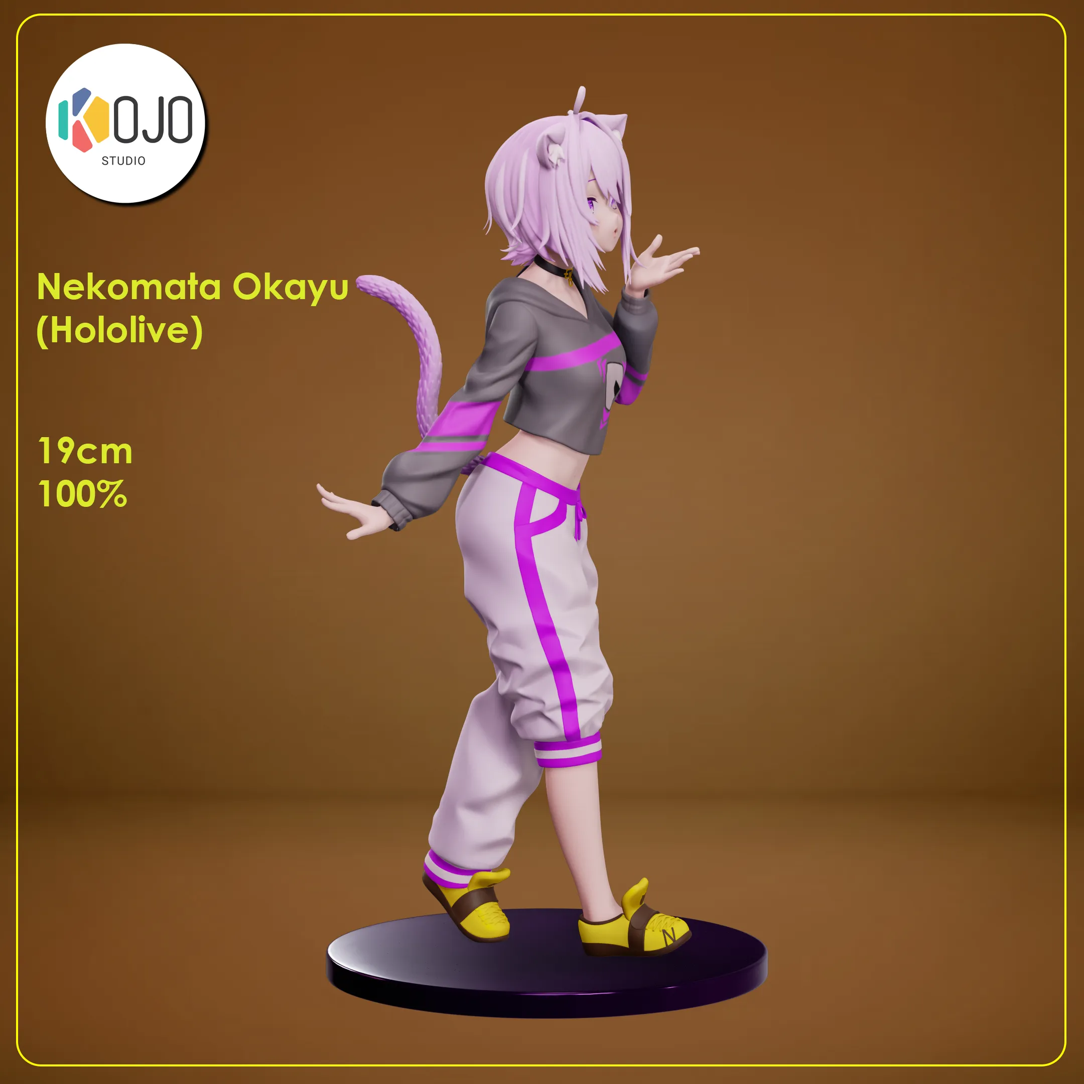 Nekomata Okayu - Hololive Vtuber Figure for 3D printing